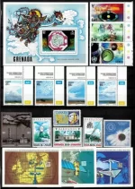 Meteorology postage stamps collection year 1950/2000