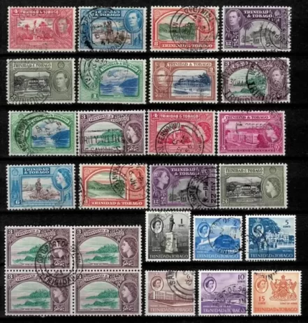 Trinidad And Tobago stamps 1860-1960 year Used collection