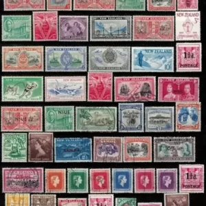 New Zealand stamps 1910 / 1950 collection