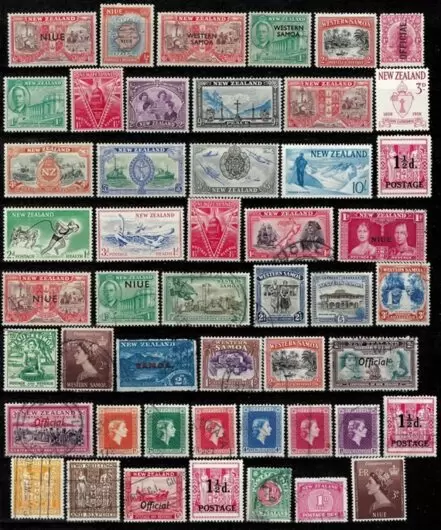 New Zealand stamps 1910 / 1950 collection