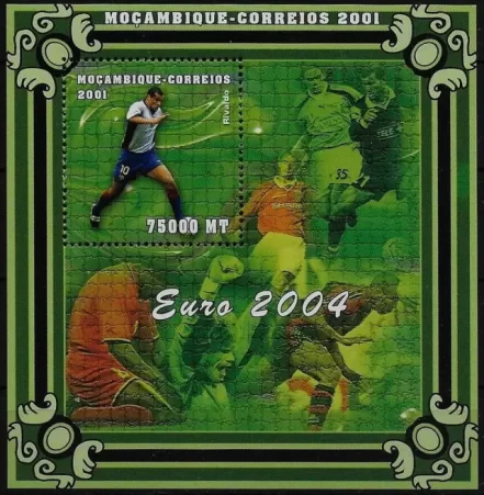 Mozambique Football Soccer Euro 2004 stamps MNH **