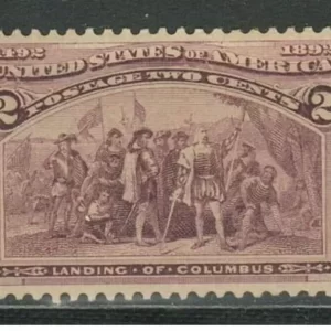 United States year 1893 2 cent stamp Landing of Columbus