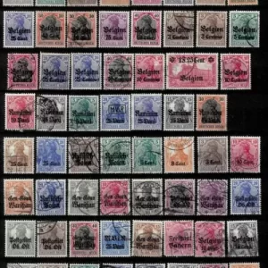 WWI German Occupations and levants year 1914 1920 stamps