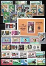 Antigua postage stamps collection year 1950 / 1980 MNH