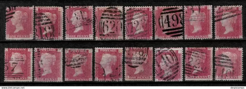 Great Britain stamps year 1864 - 1875 1d