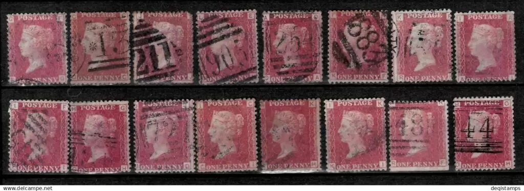 Great Britain stamps year 1864 - 1875 One Penny SG 43