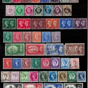 Great Britain stamps year 1887 - 1960 Used