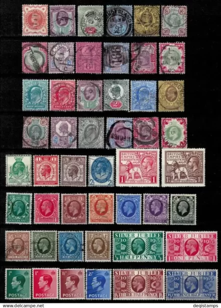 Great Britain stamps year 1887 - 1960 Used