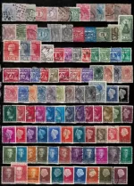 Netherlands postage stamps collection year 1890 / 1950 4 scans