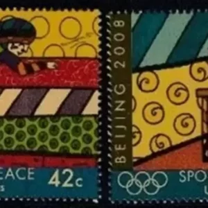 UN New York 2008 Sport for Peace Beijing Summer Olympics stamps set