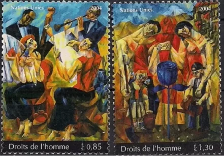 United Nations Geneva stamps year 2004 Cultures - Musicians