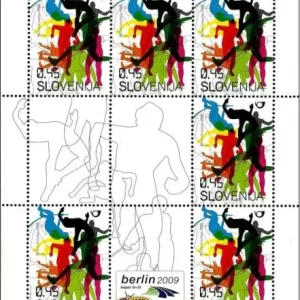 Slovenia year 2009 World Championships in Athletics in Berlin stamps