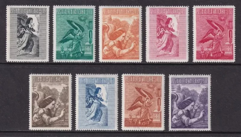 Vatican City stamps year 1956 Air mail MNH full set