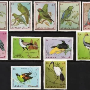 Ajman postage stamps year 1969 Fauna - Birds MNH