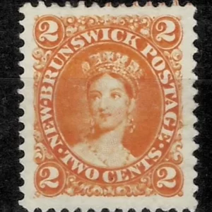 Canada New Brunswick 1860 2c stamp