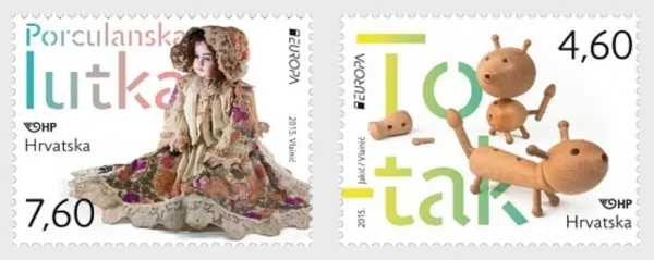 Croatia 2015 Europa CEPT Stamps – Old Toys set