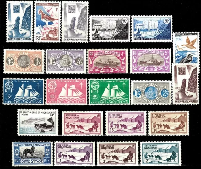 French Saint Pierre and Miquelon year postage stamps