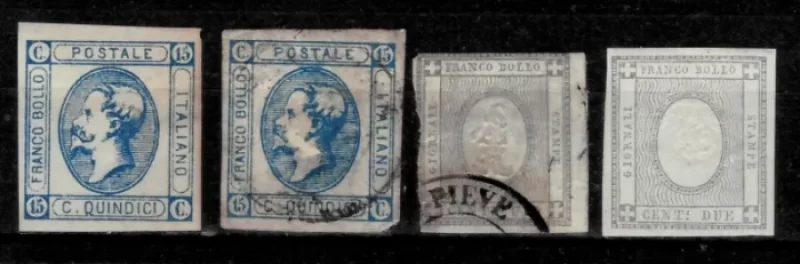 Italy Sardinia year 1861 1863 MH Used