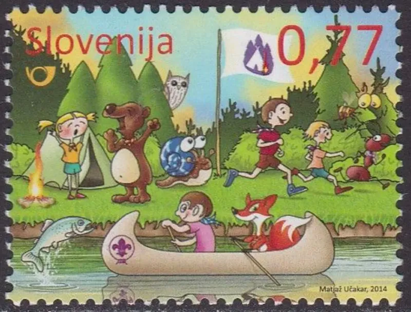 Slovenia year 2014 stamps World Scout Conference - Rogla