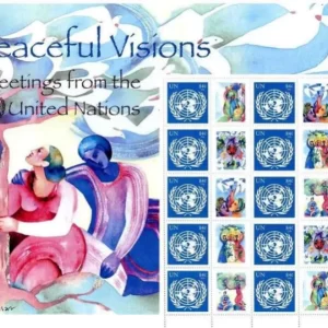 United Nations New York year 2007 - Peaceful Visions Greetings Stamps S/S