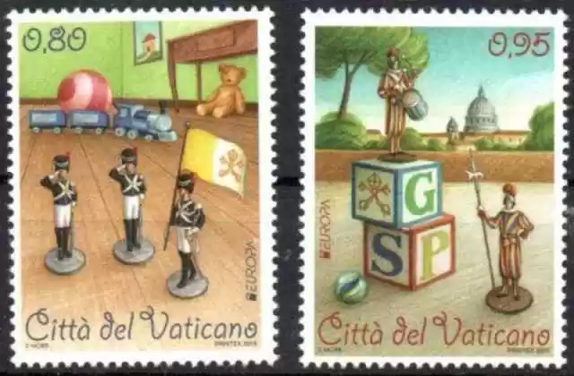 Vatican 2015 Europa CEPT old toys - stamps set