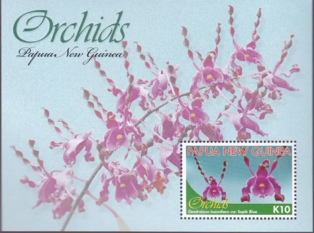 Flowers Orchids of Papua New Guinea postage stamp