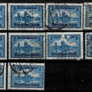 Germany year 1924 2 Mark Landscapes - Architecture postage stamps