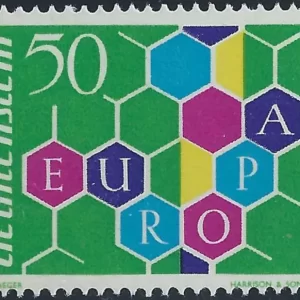 Liechtenstein year 1960 Europa CEPT postage stamp