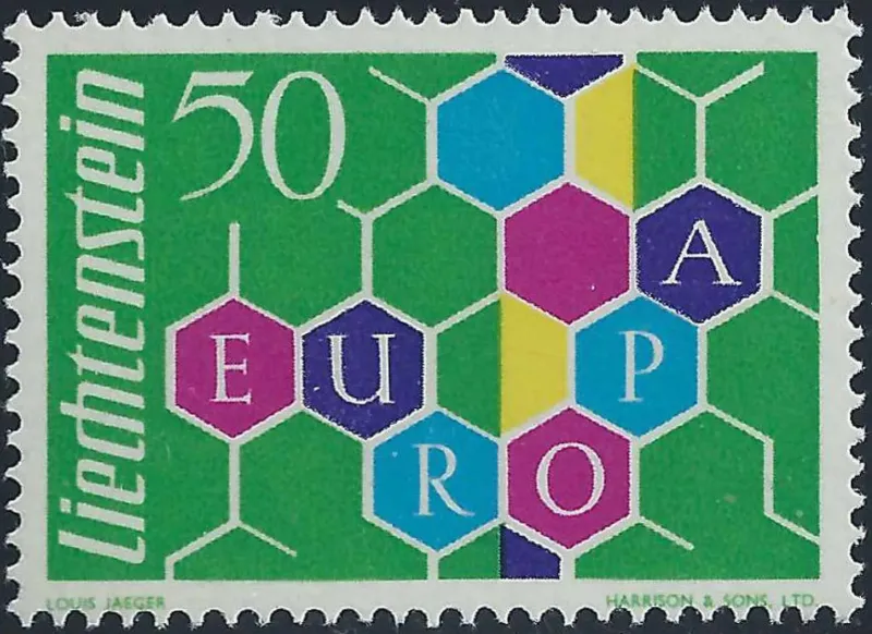 Liechtenstein year 1960 Europa CEPT postage stamp