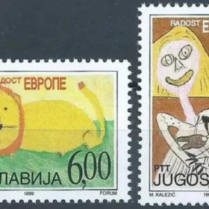 Serbia year 1999 postage stamps Joy of Europe set