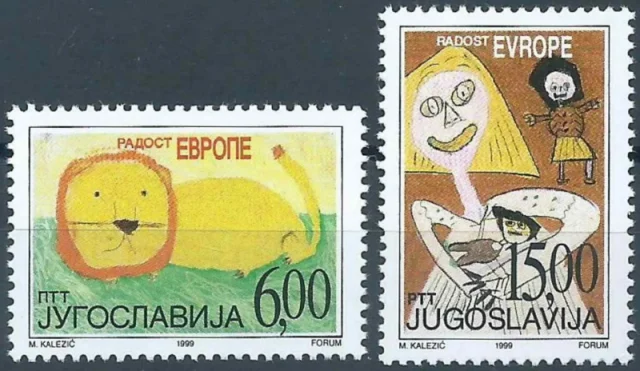 Serbia year 1999 postage stamps Joy of Europe set