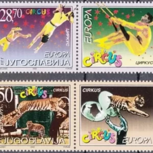 Yugoslavia Serbia 2002 - EUROPA CEPT Circus stamps