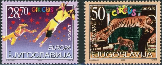 Serbia year 2002 - EUROPA CEPT Circus postage stamps