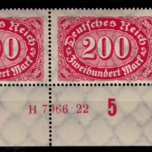 Germany Weimar Republic 1922 200 mark Michel 248 with Han MNH