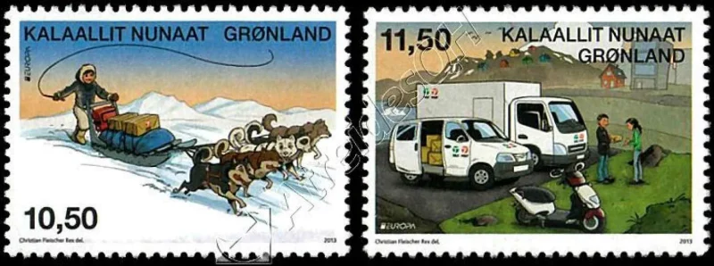 Greenland year 2013 Europa CEPT Postal Transportation