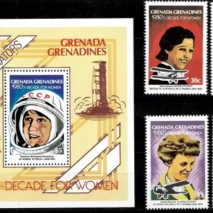 Grenada Grenadines postage stamps year 1981 Famous Female Aviators