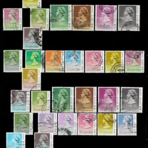 Hong Kong 1987 - 1991 Queen Elizabeth II postage stamps Used collection