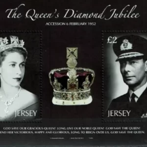 Jersey year 2012 The Queen's Diamond Jubilee - Accession stamps