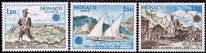 Monaco year 1979 EUROPA Stamps - Post and Telecommunications