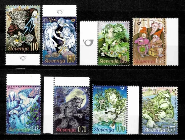 Slovenia postage stamps year 2000 - 2015 Slovene Mythology