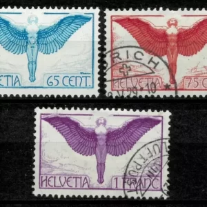 Switzerland stamps year 1924 Airmail Used set