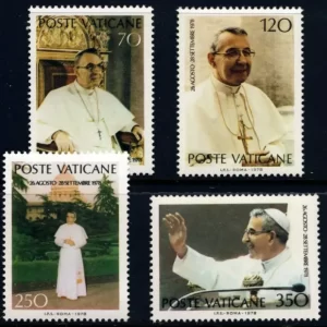 Vatican City year 1978  Pope John Paul I stamps set