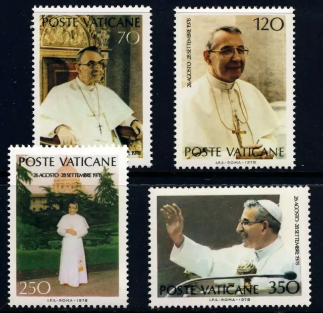 Vatican City year 1978  Pope John Paul I stamps set