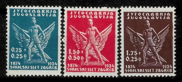 Yugoslavia Kingdom year 1934 Gymnastics Association SOKOL in Zagreb 