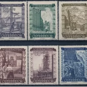 Austria stamps year 1948 Rebuilding Austria - Complete Set