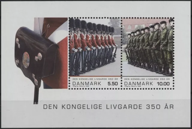 Denmark postage stamps year 2008 Royal Guardsman