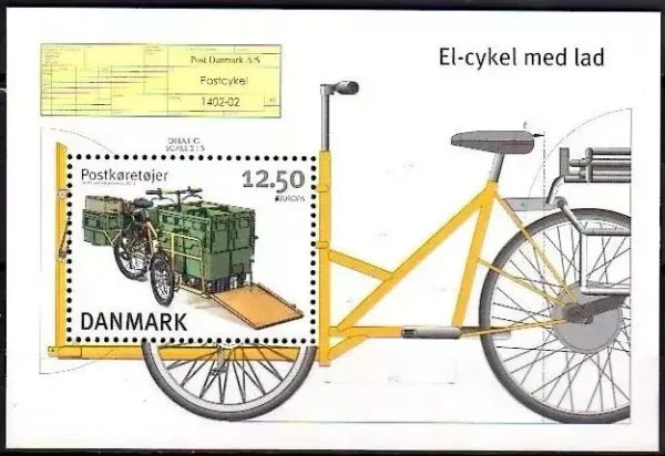 Denmark postage stamps year 2013 Europa CEPT Postal Transportation