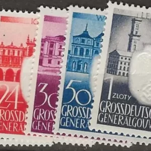 Germany Stamps Government Poland year 1943 complete set