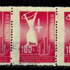 Italy Trieste B stamps year 1948 International Labor Day