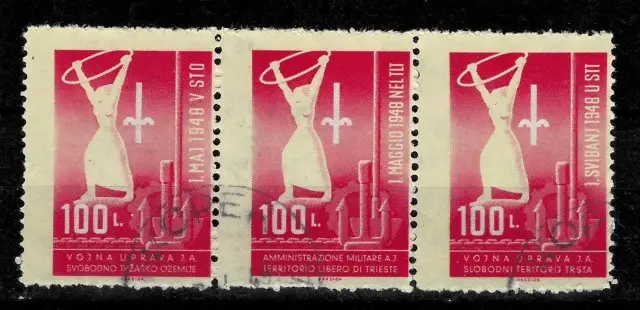 Italy Trieste B stamps year 1948 International Labor Day